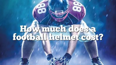 How much does a football helmet cost?