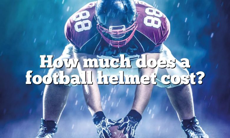 How much does a football helmet cost?