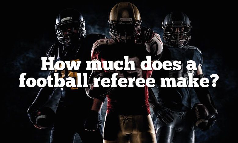 How much does a football referee make?