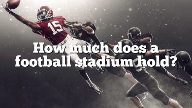 How much does a football stadium hold?