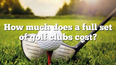 How much does a full set of golf clubs cost?