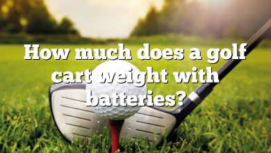 How much does a golf cart weight with batteries?