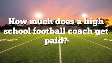 How much does a high school football coach get paid?