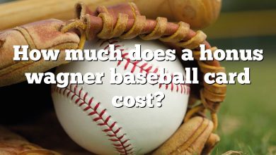 How much does a honus wagner baseball card cost?