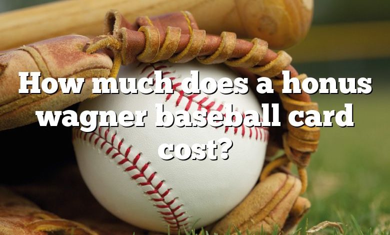 How much does a honus wagner baseball card cost?