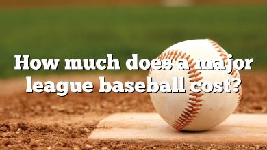 How much does a major league baseball cost?