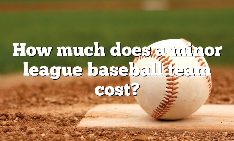 How much does a minor league baseball team cost?