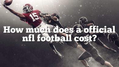 How much does a official nfl football cost?