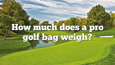 How much does a pro golf bag weigh?