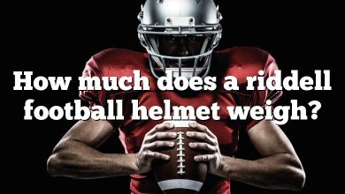 How much does a riddell football helmet weigh?