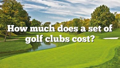 How much does a set of golf clubs cost?