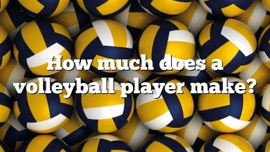 How much does a volleyball player make?