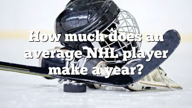 How much does an average NHL player make a year?