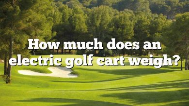 How much does an electric golf cart weigh?