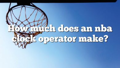 How much does an nba clock operator make?