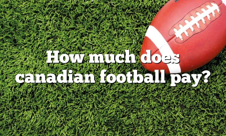 How much does canadian football pay?