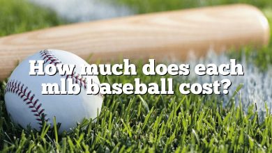 How much does each mlb baseball cost?