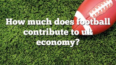 How much does football contribute to uk economy?