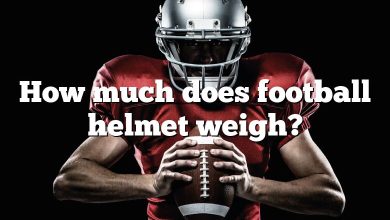 How much does football helmet weigh?