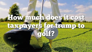 How much does it cost taxpayers for trump to golf?