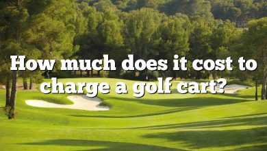 How much does it cost to charge a golf cart?