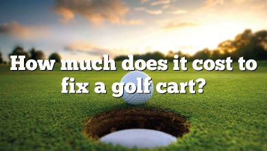 How much does it cost to fix a golf cart?