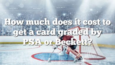 How much does it cost to get a card graded by PSA or Beckett?