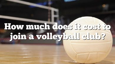 How much does it cost to join a volleyball club?