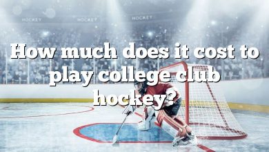 How much does it cost to play college club hockey?