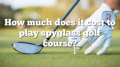 How much does it cost to play spyglass golf course?