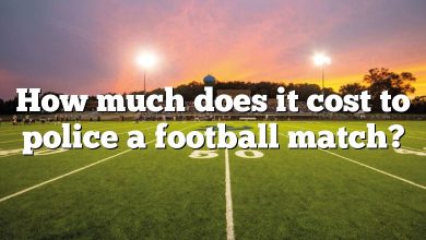 How much does it cost to police a football match?