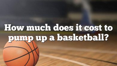 How much does it cost to pump up a basketball?
