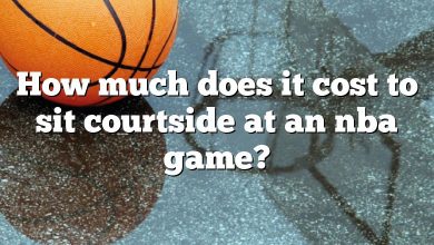 How much does it cost to sit courtside at an nba game?