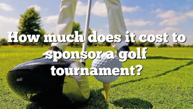 How much does it cost to sponsor a golf tournament?