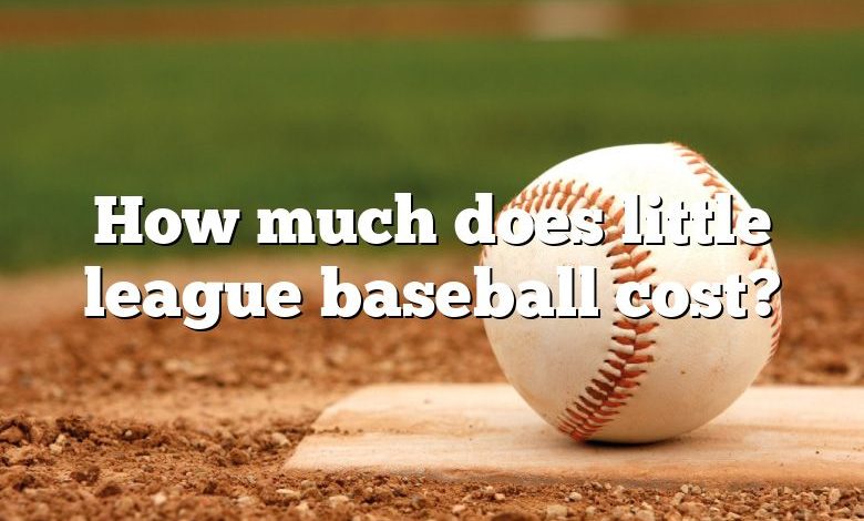 How much does little league baseball cost?