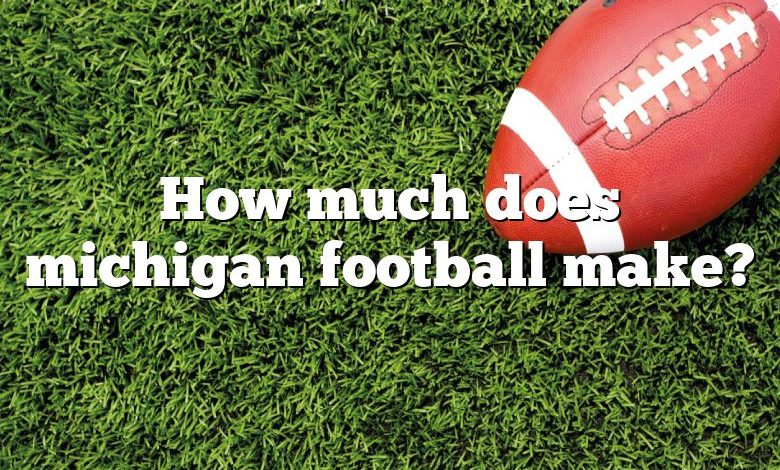 How much does michigan football make?