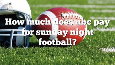 How much does nbc pay for sunday night football?
