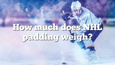 How much does NHL padding weigh?