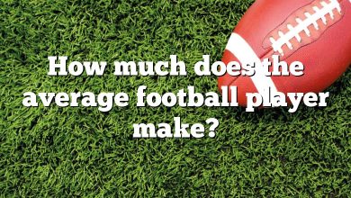 How much does the average football player make?