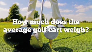 How much does the average golf cart weigh?