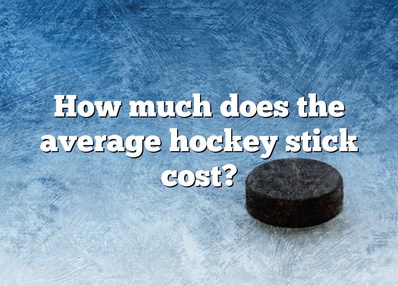 How Much Does A Hockey Stick Cost To Make