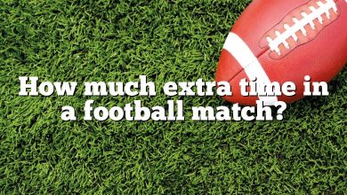 How much extra time in a football match?