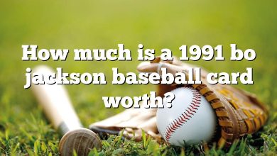 How much is a 1991 bo jackson baseball card worth?