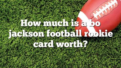 How much is a bo jackson football rookie card worth?