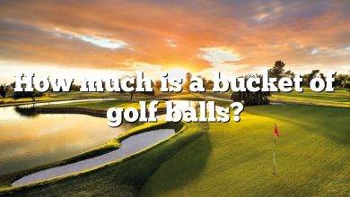 How much is a bucket of golf balls?