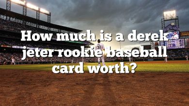 How much is a derek jeter rookie baseball card worth?