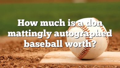 How much is a don mattingly autographed baseball worth?