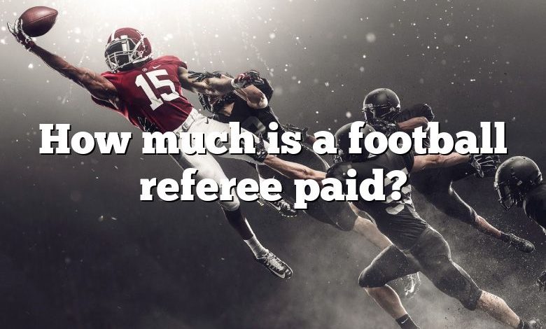 How much is a football referee paid?