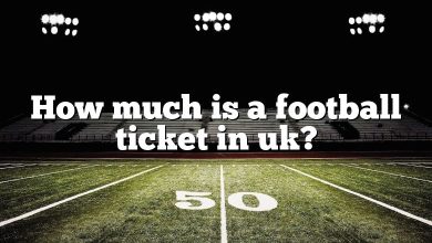 How much is a football ticket in uk?