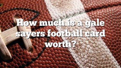 How much is a gale sayers football card worth?